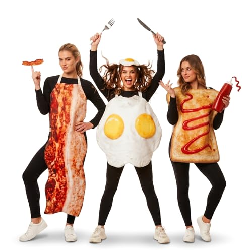 Funnysoft 3 Pcs Halloween Group Costumes for Adult, Trio Halloween Costumes