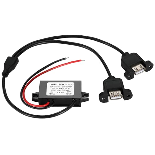 Greluma 1 Pieza Adaptador de corriente conversor reductor USB de