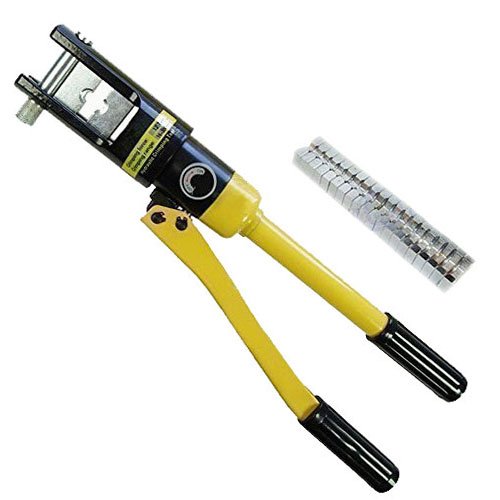 Crimpatrice Idraulica KATSU 12T Con 8 Filiere - Pinza Per Cavi Elettrici 10-120mm², Per Rame E Alluminio - Foto 7