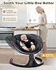 Baby Swing for Infants, Infant Swing with 5 Swing Speed, Built-in Lullabies, 5-Point Harness, Electric Infant Swing with Bluetooth for Indoor & Outdoor Use (Black) #2