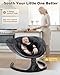 Baby Swing for Infants, Infant Swing with 5 Swing Speed, Built-in Lullabies, 5-Point Harness, Electric Infant Swing with Bluetooth for Indoor & Outdoor Use (Black)