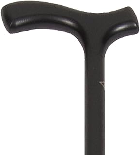 PCP Wood Cane, Fritz Handle Grip, Black Beechwood (Fritz Handle), Medium Grip