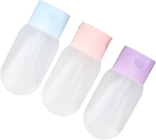 Garrafas de Viagem para Produtos de Higiene Pessoal, Garrafas de Viagem de Plástico Recarregáveis, Kit Portátil de Recipientes Líquidos de Tamanho de Viagem para Loção
