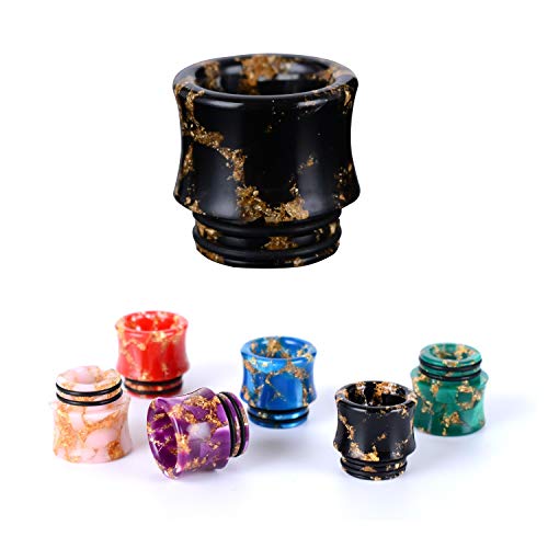 Wolfteeth Style de la cour magnifique 810 Drip Tip Embout Embouchure de Gouttières en résine pour Réservoir Atomiseur RDA Cigarette électronique Sans Nicotine Ni Tabac 127701 Cover