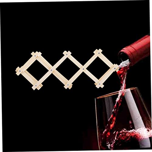 Soporte para botellas de vino de madera plegable Alipis miniatura 7