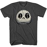 Disney Mens Jack Skellington Shirt - The Nightmare Before Christmas Tee - Skellington Graphic T-Shirt (Charcoal Heather, XX-Large)