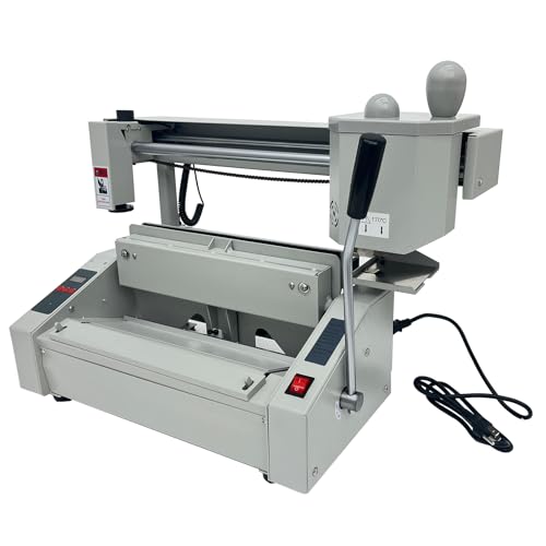 Banfluxion Hot Glue Book Binder Machine, A4 Manual Thermal Binding Machine with Milling Cutter, 110V for Office School, 1.6