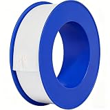 1/2 Inch x 390 Inches PTFE Plumber Tape, Thread Seal Tape for Shower Head, Plumbing Pipes Sealing (4 Pack)