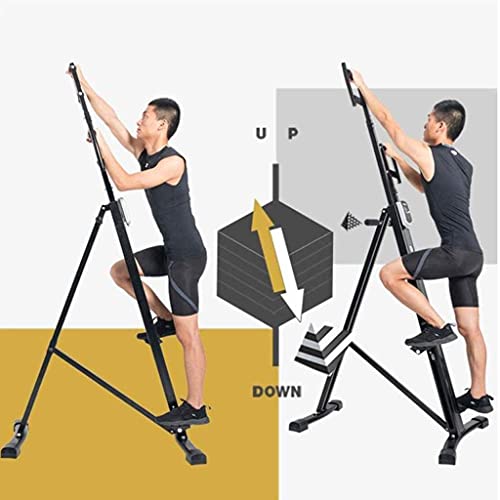 Image of Vertical Climber Exercise Machine Heavy Duty Folding Climbing Machine for Home Workout, Fitness Stair Climber with LCD M