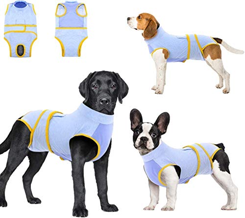 Traje de recuperación para Perros y Gatos después de la cirugía, Camisa de recuperación para heridas Abdominales Masculinas y Femeninas, Vendas de Cuello en E, Alternativo Cover