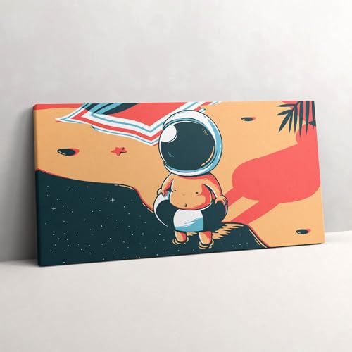 Peinture murale 100x50cm L'imaginaire des enfants Tableau Photo sur Toile Wallfluent