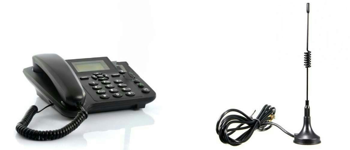 6188D Dual SIM GSM Fixed Wireless Phone FWP with Long Wire Antenna