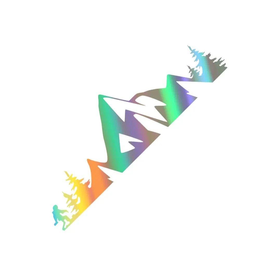 Dabhuoc Colorful Laser Car Pickup Whole Body Stickers Decals Cover Auto Accessories(Colorful Laser)