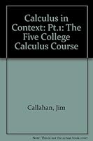 Calculus in Context: The Five College Calculus Project 071672538X Book Cover