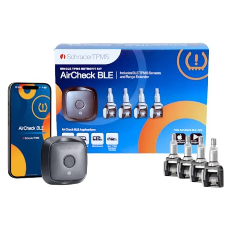 Schrader TPMS Solutions 29500-4 AirCheck BLE Trailer Retrofit Kit with 4 Bluetooth Sensors. Ideal