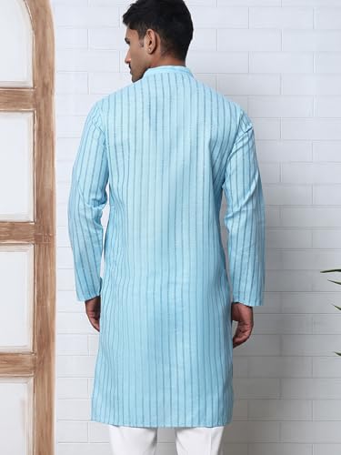 Image of Jompers Men's Cotton Striped Kurtas