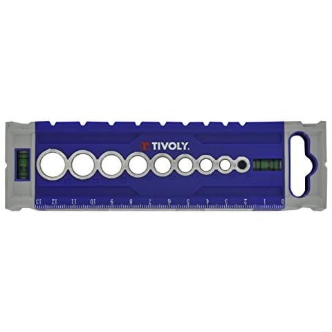 Tivoly 11110220005 Pilot 5 Drilling Guide Rectangular Ø4-12mm, Blue Cover