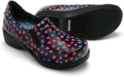 Hawkwell Pro Leather Nurse Clogs for Women – Lightweight Slip Resistant Arch Support Healthcare Professional Nursing Shoes Work Clog