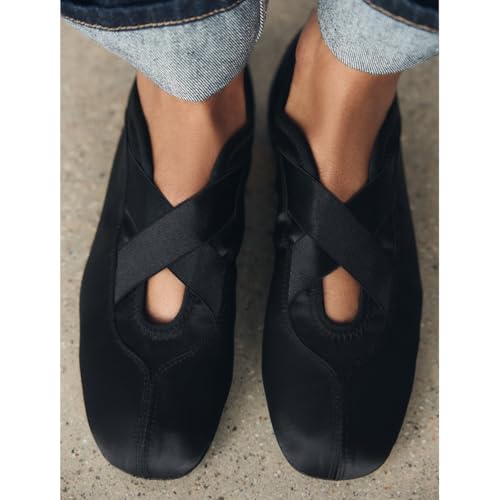 MRKEWUNEY Elegant Ballet Flats for Women Slip On Ballet Flats Round Toe Ballet Flat Shoes for Women2