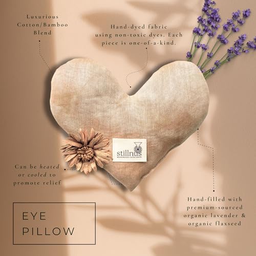 image for Stillnus Organic Weighted Eye Pillow for Stress Relief, Meditation and