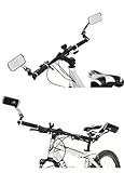 Lieferumfang: 1x i Rearview Mirror mit Schwanenhals zur praktischen Rohrmontage am Fahrrad / Kinderwagen / Roller / Rollstuhl (Spiegelfläche: 28cm*8*0.6 )