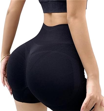 Short Feminino Levanta Bumbum, Short Yoga, Treino, Cintura Alta, Textura Absorvente e Confortável, A