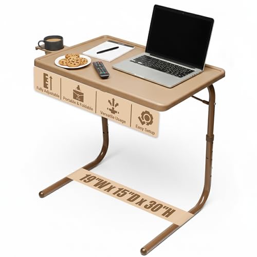 Table-Mate TV Tray Table | Portable Desk Folding Dinner Tray,