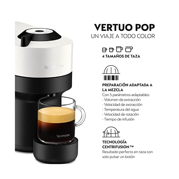 Krups Nespresso VERTUO Pop XN9201 - Cafetera de cápsulas, máquina de café expreso de Krups - Imagen 3