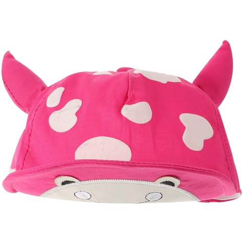 KESYOO Kids Bucket Hat Cow Pattern Shaped Brim Sun Hat Peaked Cap Sun Block Cap (Random Inner Cloth Color)