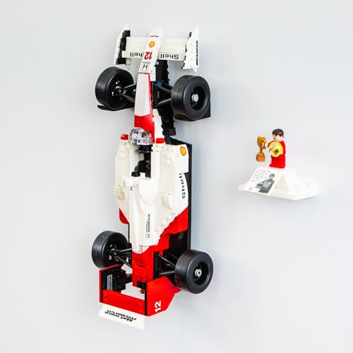 Image of Wall Mount Compatible with Lego Icons F1 Cars - Compatible with McLaren MP4 /4 & Williams FW14B - Ayrton Senna & Nigel Mansell Tribute - Models not Included