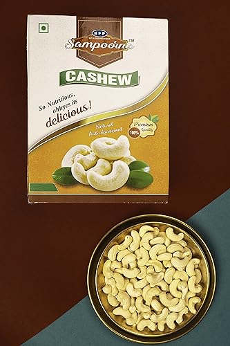 Image of NFP Sampoorna Cashew Nuts W320 (1 kg), Creamy and Crunchy Natural Fresh Cashew Nuts for Healthy Diet and Delicious Taste