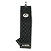 Team Golf NFL Green Bay Packers Embroidered Golf Towel, Checkered Scrubber Design, Embroidered Logo
