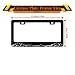 KDQEP Mountain License Plate Frame,Black and White License Plate Frame,Rust-Proof Waterproof Stainless Steel 2 Hole License Plate Holder for Men Women 12.2 X 6 Inch