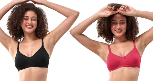 Image of Lyra Women's Non-Padded Secret Support Full Coverage Bra (Pack of 2)