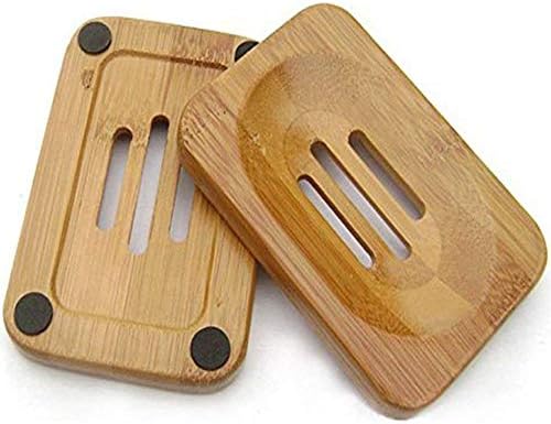 Wooden Soap Rack(2pcs) Bathroom Wood Soap Case Holder Handmade Soap Box Creative Soap Shelf with Lid Drain Soap Box Natural Household soap Tray Soap Dishes Soap Plate Sink Deck Bathtub Shower Dish