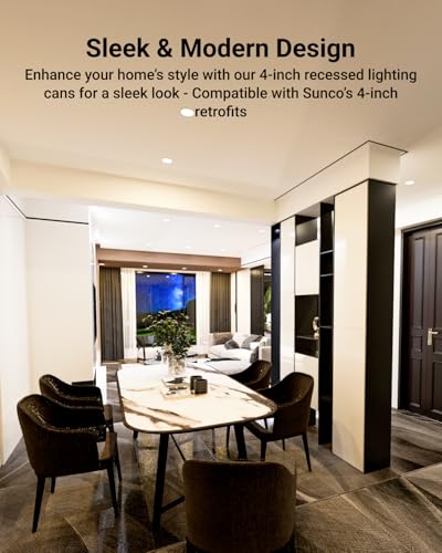 image for Sunco Lighting Sunco 12 Pack 4 Inch Recessed Lighting Housing Can, Rem