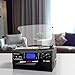 DIGITNOW 9-in-1 Record Player with Stereo Speaker, 3-Speed Turntable for Vinyl, CD/Cassette Player, Bluetooth, USB/SD Playback, AM/FM Radio, Aux-in, Remote Control (Black)