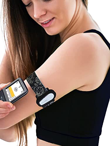 Dia-Style - Adjustable Armband for Dexcom G6 Sensor - Elastic Strap for Diabetic Using a CGM (L (29-38 cm)) - Image 4