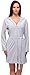 Produktbild L&L Damen Morgenmantel mit Kapuze LL0026 (Grau/Mint, S)