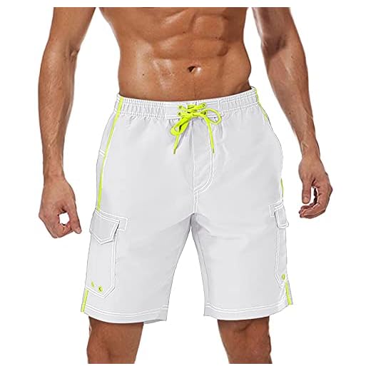 BENNIES Badehose Herren Badeshorts Männer Bademode Boardshorts Schnelltrocknend Kurz Hose Schwimmhose mit Drawstring Strandhose Swim Shorts Surfen Wassersport Freizeit Reisen Summer Blau L 8 TACVASEN Schwimmhose Herren Bequeme Badehose Kurz Strandhose Sommer Wassershorts Strandshorts Urlaub Shorts Strand Shorts Baden Badeshorts