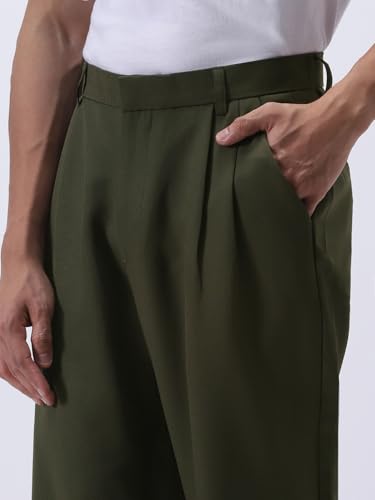 Image of Urbano Fashion Men's Loose Baggy Fit Solid Korean Pants Stretchable