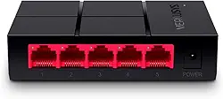 MERCUSYS MS105G - Switch Gigabit RJ45 de 5 portas, Ethernet LAN 10/100/1000 Mbps, Plug and Play, Switch de mesa, casa e escritório, pequeno, caixa de plástico