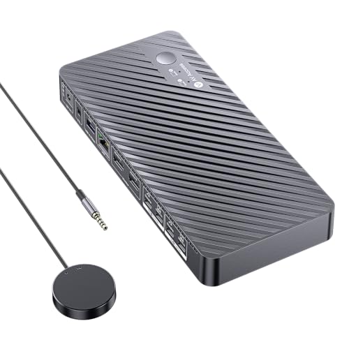 AV Access USB C KVM Switch Docking Station Dual Monitor 2 Laptops - image 1
