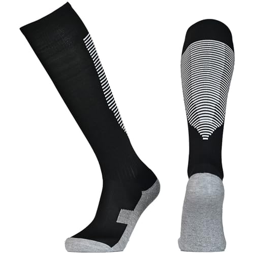 Tergy 10 Pairs Kids Soccer Socks Stretchy Knee High Tube Socks Colorful Football Athletic Team Socks For Boys Girls thumb #4