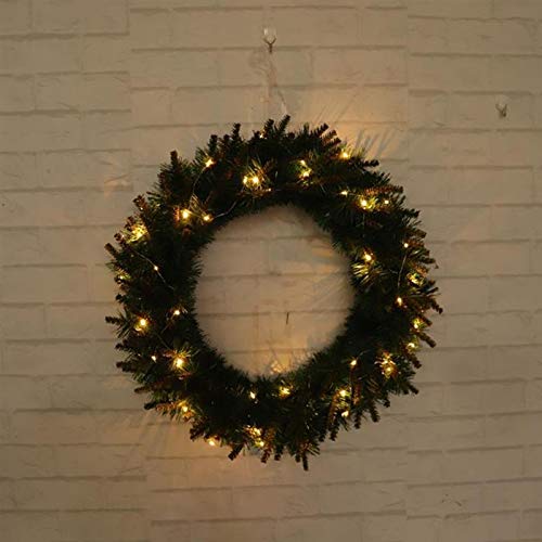 Couronne de Noël Lumineuse pour Fenêtre et Centre Commercial