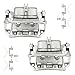 Torchbeam Front Brake Calipers Set for Nissan 2005-2007 Pathfinder, Front Left and Front Right Calipers Replace # 19B3122A+19B3123A