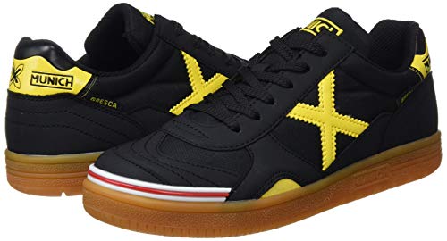 Munich Gresca Kid's, Zapatillas de deporte Unisex niños, Black Yellow, 34 EU