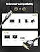 Capshi HDMI A to DVI Adapter Cable 6FT, High-Speed Gold-Plated Plug and Play Bi-Directional Nylon Braid 1080p, DVI to HDMI Adapter for Televison/Monitor/Video Card/Graphics Card