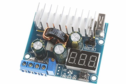NOYITO DC����DC 6A 100W �u�[�X�g�p���[�T�v���C���W���[�� CC CV DC 3V - 35V �u�[�X�g - 35V �o�� ADJ �n�C�p���[�u�[�X�g�p���[���W���[�� - �f�W�^���f�B�X�v���CUSB�|�[�g�t��