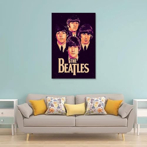 LUISAS Poster décoratif sur toile The Beatles Fanart – Impression d’art moderne pour chambre à coucher – 30 x 45 cm - Les Beatles, Paul McCartney, John Lennon, RIngo Starr, George Harrison LUISAS Poster décoratif sur toile The Beatles Fanart - Impression d'art moderne pour chambre à coucher - 30 x 45 cm – Image 3